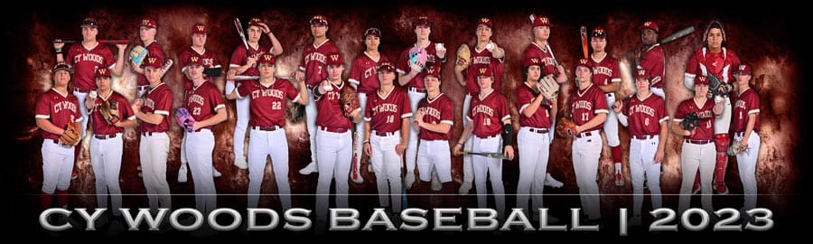 Cy Woods Baseball Team Poster FIXED